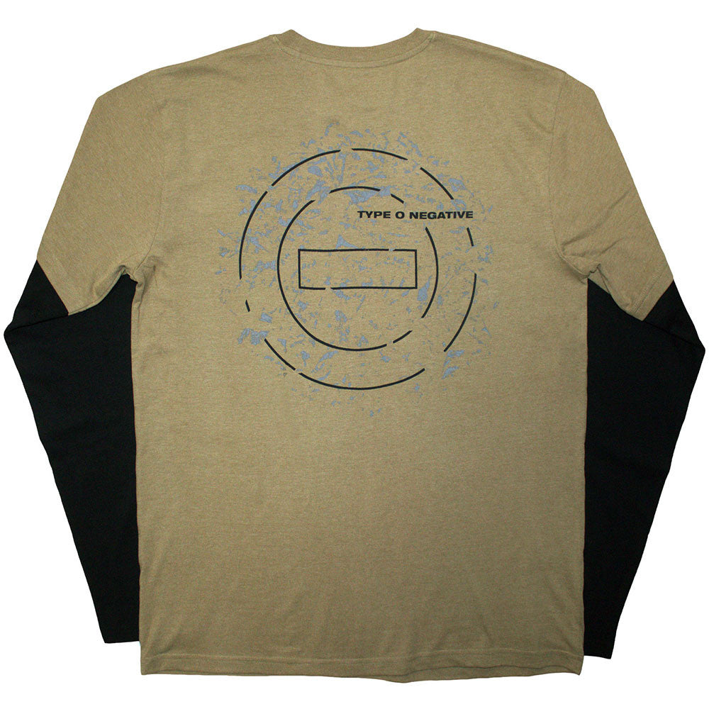 Type O Negative Layered Long Sleeve T-Shirt: Tree – Black & Green (Back Print) | Apparel