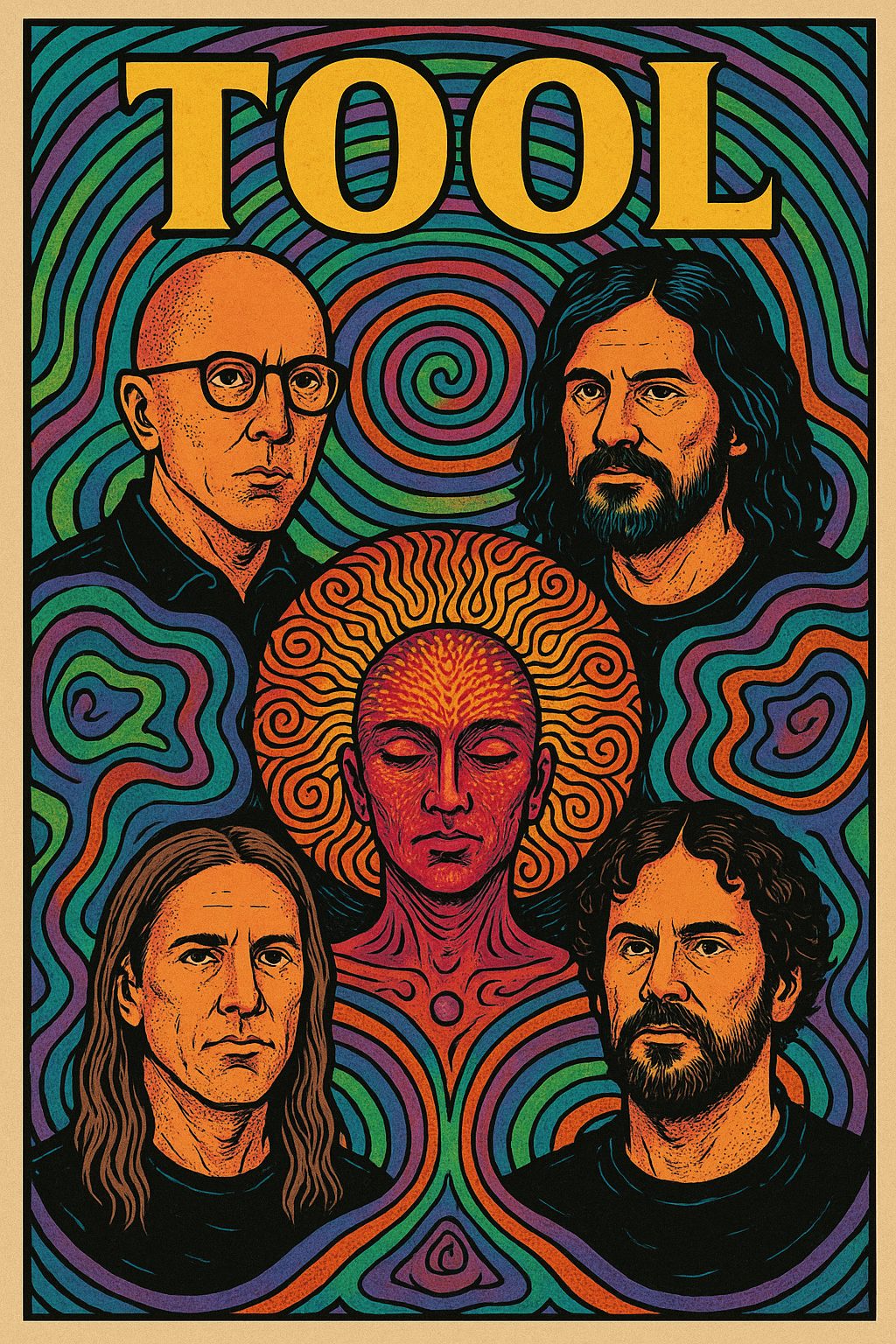 Psychedelic, Tool Band Poster