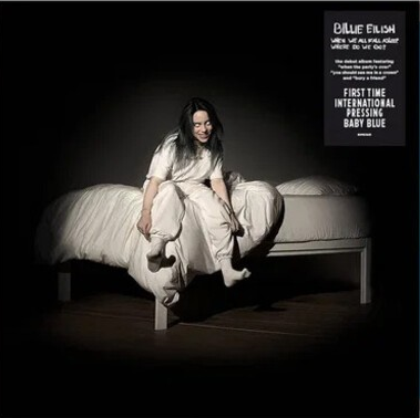 Billie Eilish When We All Fall Asleep Where Do We Go (Limited Edition, International Pressing, Baby Blue Colored Vinyl) [Import] | Vinyl