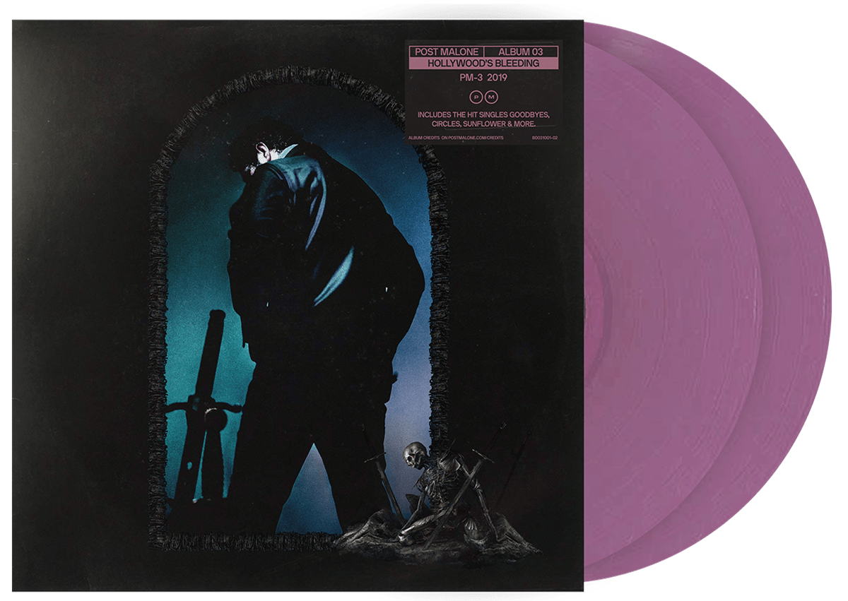 Post Malone - Post Malone Hollywood's Bleeding (Colored Vinyl, Pink) - HIFI Bodega