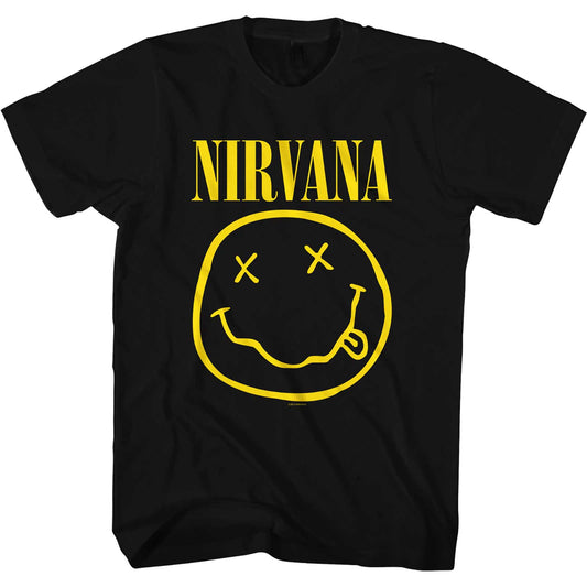 Nirvana Yellow Smiley | T-Shirt black