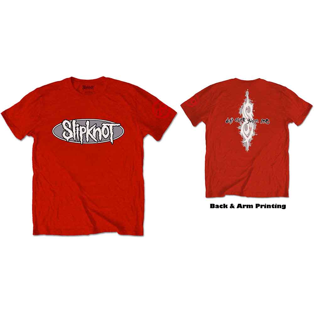 Slipknot 21st Anniversary Don't Ever Judge Me | T-Shirt Red