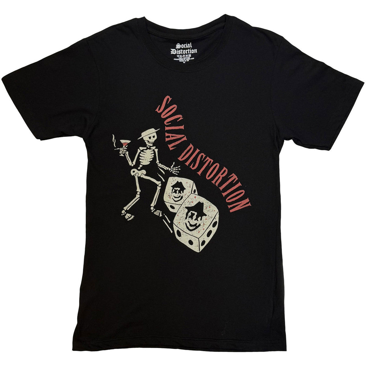 Social Distortion Skully Dice Vintage Unisex T-Shirt (Black) | Apparel