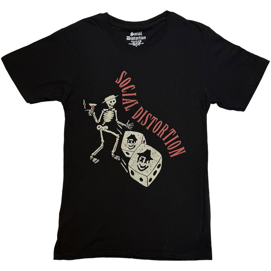Social Distortion Skully Dice Vintage Unisex T-Shirt (Black) | Apparel