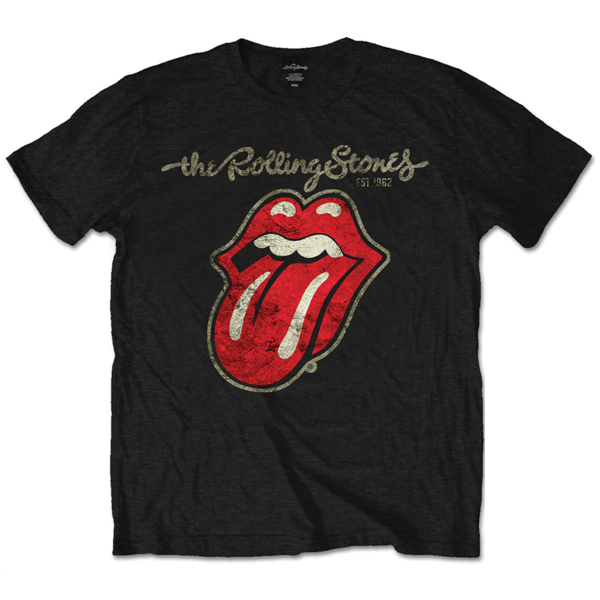 The Rolling Stones Plastered Tongue | T-Shirt black