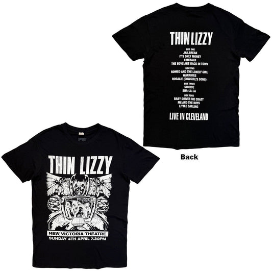 Thin Lizzy Jailbreak Flyer Cleveland ’76 Unisex T-Shirt (Black) | Apparel